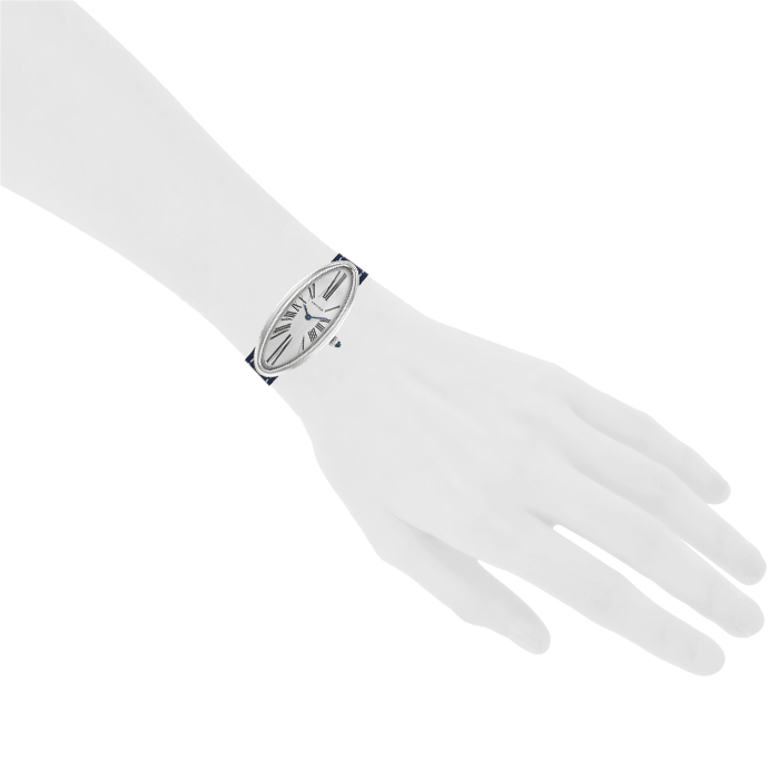 Cartier Baignoire allongée watch in white gold 18k Ref: 2514 Circa 2000 - Detail D1
