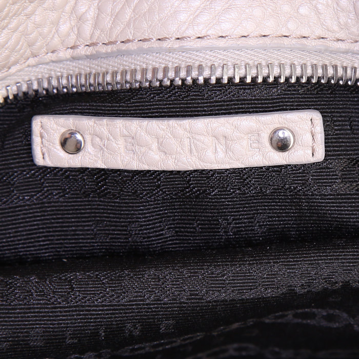 Borsa Celine Bittersweet in pelle martellata beige - Detail D3