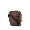 Louis Vuitton Ipanema small model shoulder bag in brown damier canvas and brown - 00pp thumbnail