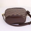 Louis Vuitton Ipanema small model shoulder bag in brown damier canvas and brown - Detail D4 thumbnail
