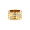 Cartier Lanière ring in yellow gold and diamonds - 00pp thumbnail