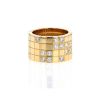 Cartier Lanière ring in yellow gold and diamonds - 360 thumbnail