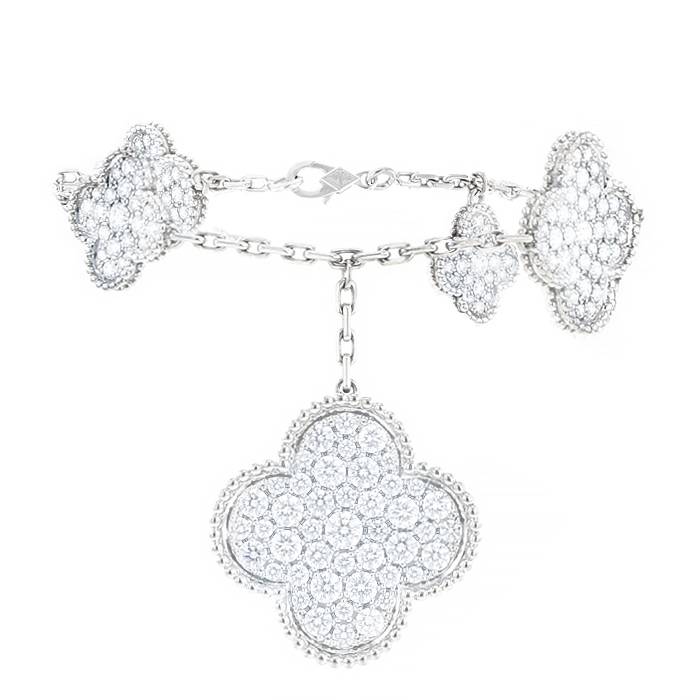 Van Cleef & Arpels Magic Alhambra Diamond Long Necklace 2.55 Carat