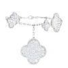 Bracciale Van Cleef & Arpels Magic Alhambra in oro bianco e diamanti - 00pp thumbnail