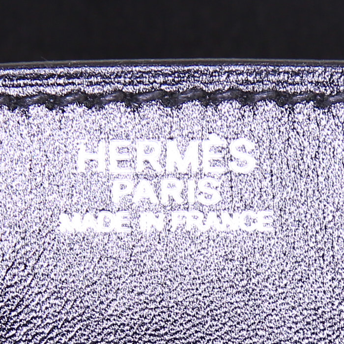 Borsa Hermes Birkin 30 cm in pelle box nera - Detail D3