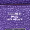 Sac à main Hermes Birkin 35 cm en cuir togo violet Iris - Detail D3 thumbnail