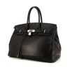 Hermes Birkin 35 cm handbag in black grained leather - 00pp thumbnail
