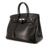 Hermes Birkin 35 cm handbag in black crocodile - 00pp thumbnail