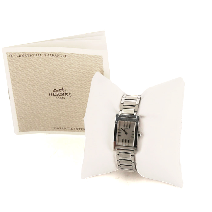 Montre Hermes Tandem en acier Vers  2000 - Detail D2