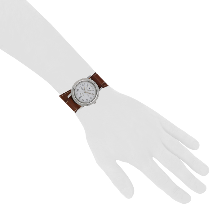 Reloj Hermes Clipper de acero Ref :  CL5.710 Circa  2000 - Detail D1