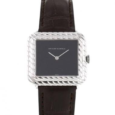 Montre Van Cleef 
Arpels en or blanc 18k Vers  1970