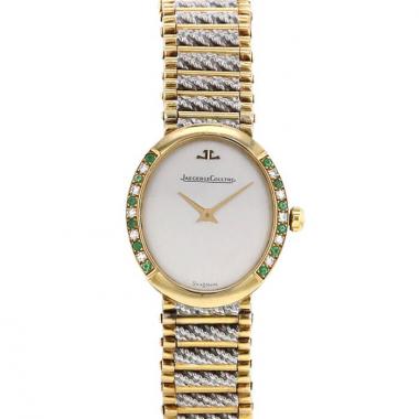 Jaeger Lecoultre Vintage watch in white gold and yellow gold plated Circa  1980