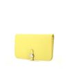 Hermes Dogon - Pocket Hand wallet in yellow Soufre Swift leather - 00pp thumbnail