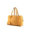 Hermes Victoria handbag in yellow mustard togo leather - 00pp thumbnail