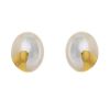 Paire de boucles d'oreilles Tiffany & Co en or jaune et nacre blanche - 00pp thumbnail
