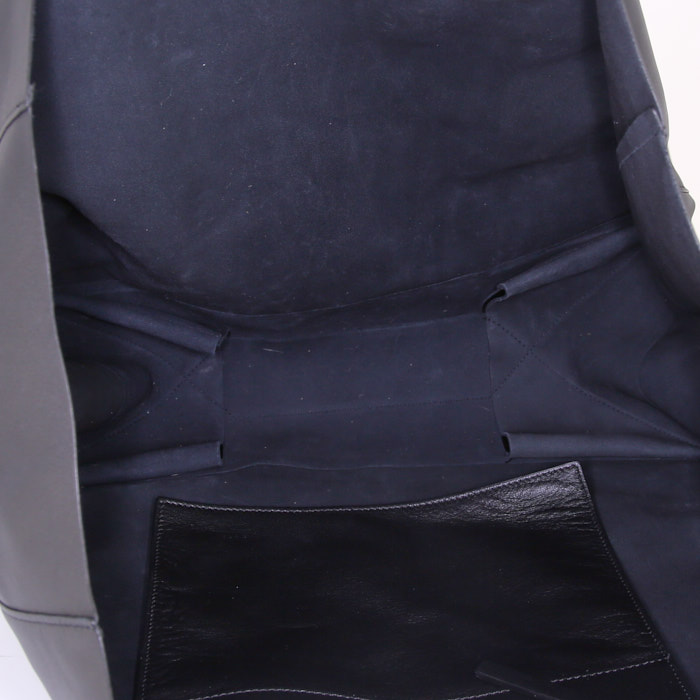 Sac cabas Celine Cabas en cuir noir - Detail D2