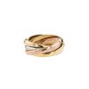 Cartier Trinity Semainier seven rings in 3 golds, size 50 - 00pp thumbnail