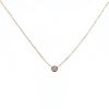 Cartier Diamant Léger necklace in pink gold and sapphire - 00pp thumbnail