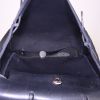 Mochila Hermès Herbag - Backpack en lona negra y cuero negro - Detail D2 thumbnail