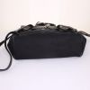Sac à dos Hermès Herbag - Backpack en toile noire et cuir noir - Detail D4 thumbnail