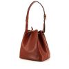 Sac cabas Louis Vuitton petit Noé petit modèle en cuir épi marron - 00pp thumbnail