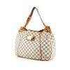 Louis Vuitton Galliera handbag in azur damier canvas and natural leather - 00pp thumbnail