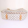 Louis Vuitton Galliera handbag in azur damier canvas and natural leather - Detail D4 thumbnail