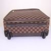 Louis Vuitton Pegase soft suitcase in brown damier canvas and brown - Detail D5 thumbnail