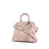 Dior Granville medium model shoulder bag in grey leather - 00pp thumbnail