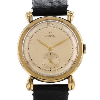 Montre Omega en or jaune Vers  1960