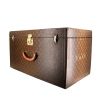 Baul Louis Vuitton en lona Monogram revestida marrón y cuero natural - 00pp thumbnail