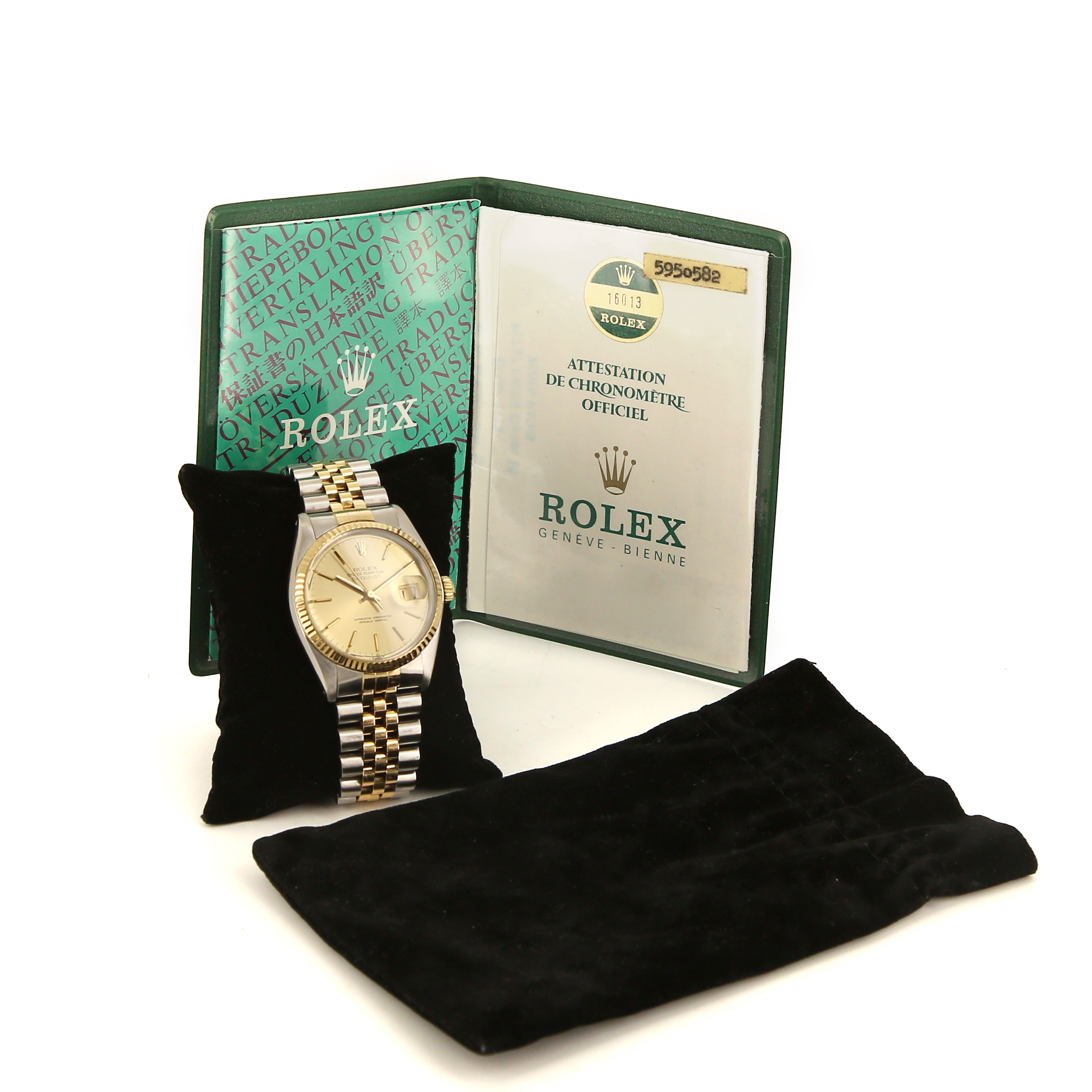 Reloj Rolex Datejust de oro y acero Ref :  16013 Circa  1981 - Detail D2