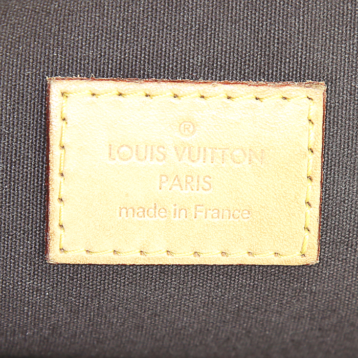 Bolso de mano Louis Vuitton Alma modelo grande en charol Monogram violeta - Detail D3