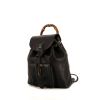 Gucci Bamboo small model backpack in black leather - 00pp thumbnail