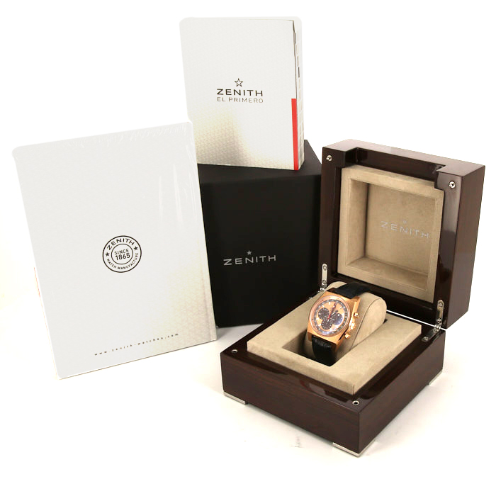 Montre Zenith El Primero-Chronomaster en or rose Ref :  18.1969.469 Vers  2009 - Detail D3