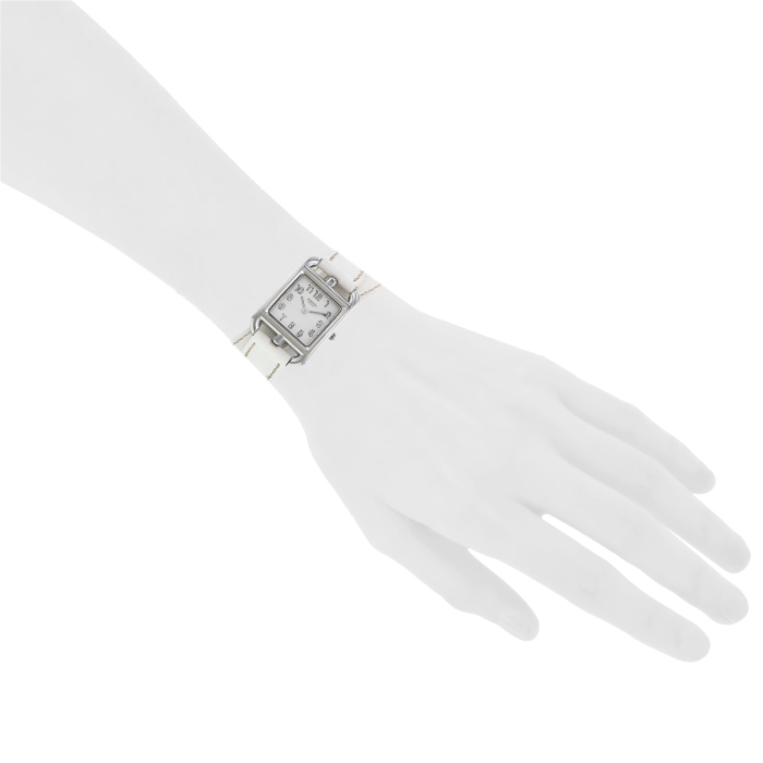 Hermes Cape Cod watch in stainless steel Ref:  CC1.210 Circa  2010 - Detail D1