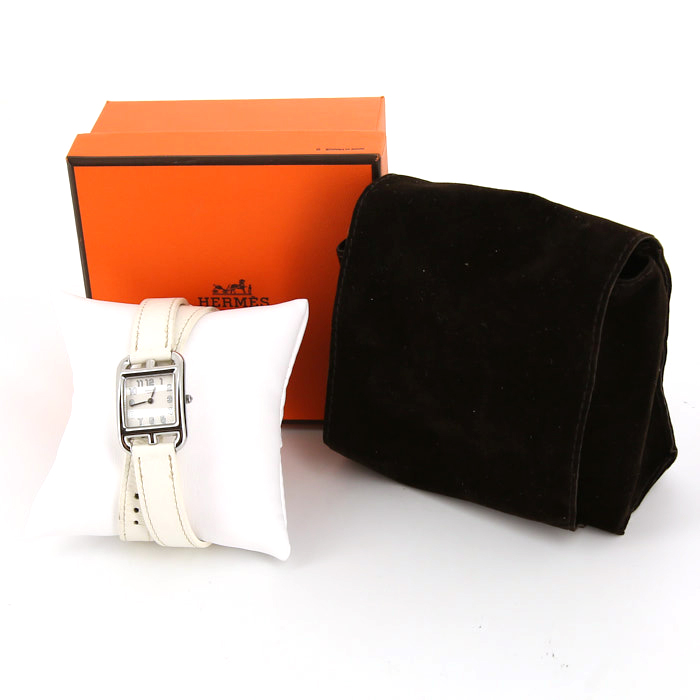Hermes Cape Cod watch in stainless steel Ref:  CC1.210 Circa  2010 - Detail D2