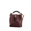 Chloé Gala shoulder bag in burgundy leather - 00pp thumbnail