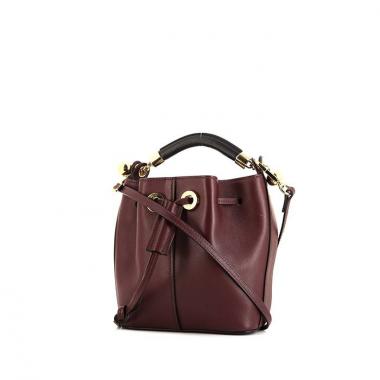 Borsa a tracolla Chloé Gala in pelle bordeaux