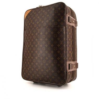 Louis Vuitton Pegase soft suitcase in brown monogram canvas and natural leather
