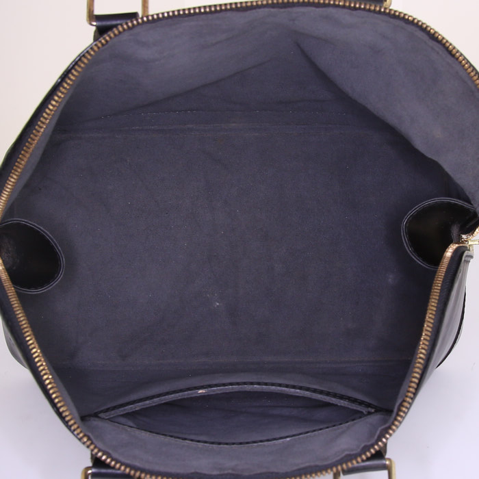 Louis Vuitton Alma small model handbag in black epi leather - Detail D2