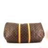 Louis Vuitton Keepall 55 cm travel bag in monogram canvas and natural leather - Detail D4 thumbnail
