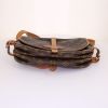 Louis Vuitton Saumur shoulder bag in brown monogram canvas and natural leather - Detail D5 thumbnail