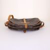 Louis Vuitton Saumur shoulder bag in brown monogram canvas and natural leather - Detail D5 thumbnail