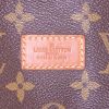 Borsa a tracolla Louis Vuitton Saumur modello grande in tela monogram cerata marrone e pelle naturale - Detail D4 thumbnail