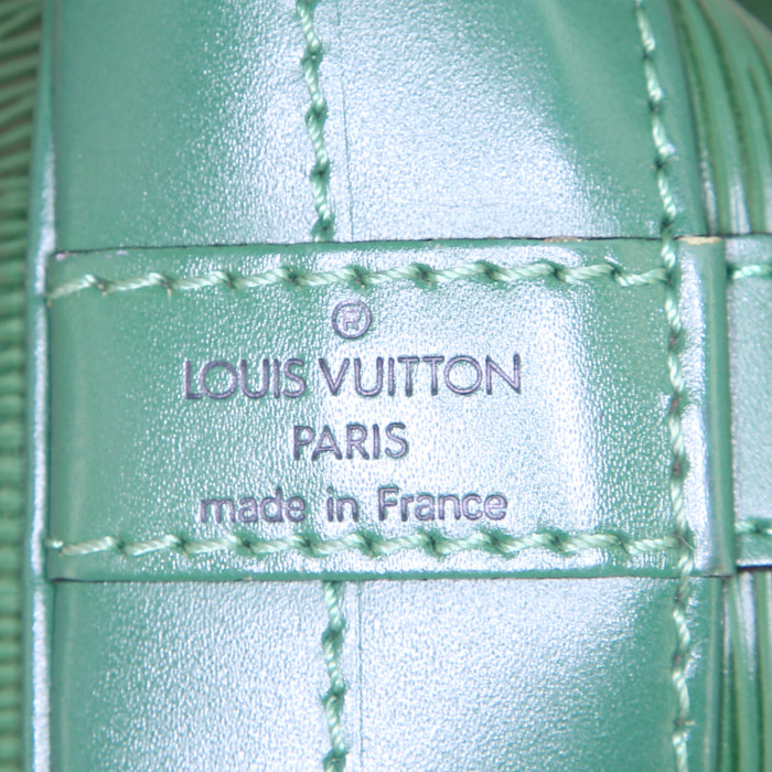 Borsa Louis Vuitton Grand Noé in pelle Epi verde - Detail D3
