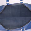 Sac de voyage Louis Vuitton Keepall 55 cm en cuir épi bleu - Detail D2 thumbnail
