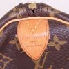 Borsa da viaggio Louis Vuitton Keepall 60 cm in tela monogram marrone e pelle naturale - Detail D3 thumbnail