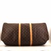 Borsa da viaggio Louis Vuitton  Keepall 60 in tela monogram marrone e pelle naturale - Detail D4 thumbnail