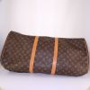 Bolsa de viaje Louis Vuitton  Keepall 60 en lona Monogram marrón y cuero natural - Detail D4 thumbnail